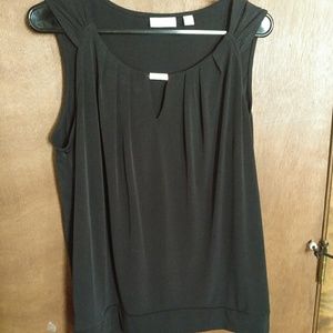 Black shell tank w silver hardware